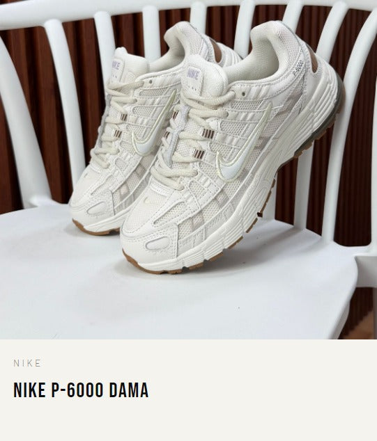 Nike P-6000 Crema mujer